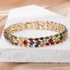 Bohemian Geometric Watch Buckle Chain Bracelet, Random Color Versatile Daily Party Jewelry for Women