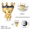 Charm Bead Components Authentic Original Copper Metal Golden Prince Bead Components Compatible With Bracelet High Quality Fine Jewelry Do It Yourself