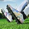 31-46 Children Graffiti Football Boots High-quality Artificial Lawn Socks Outdoor Men's Long Nail Sports Football Boots