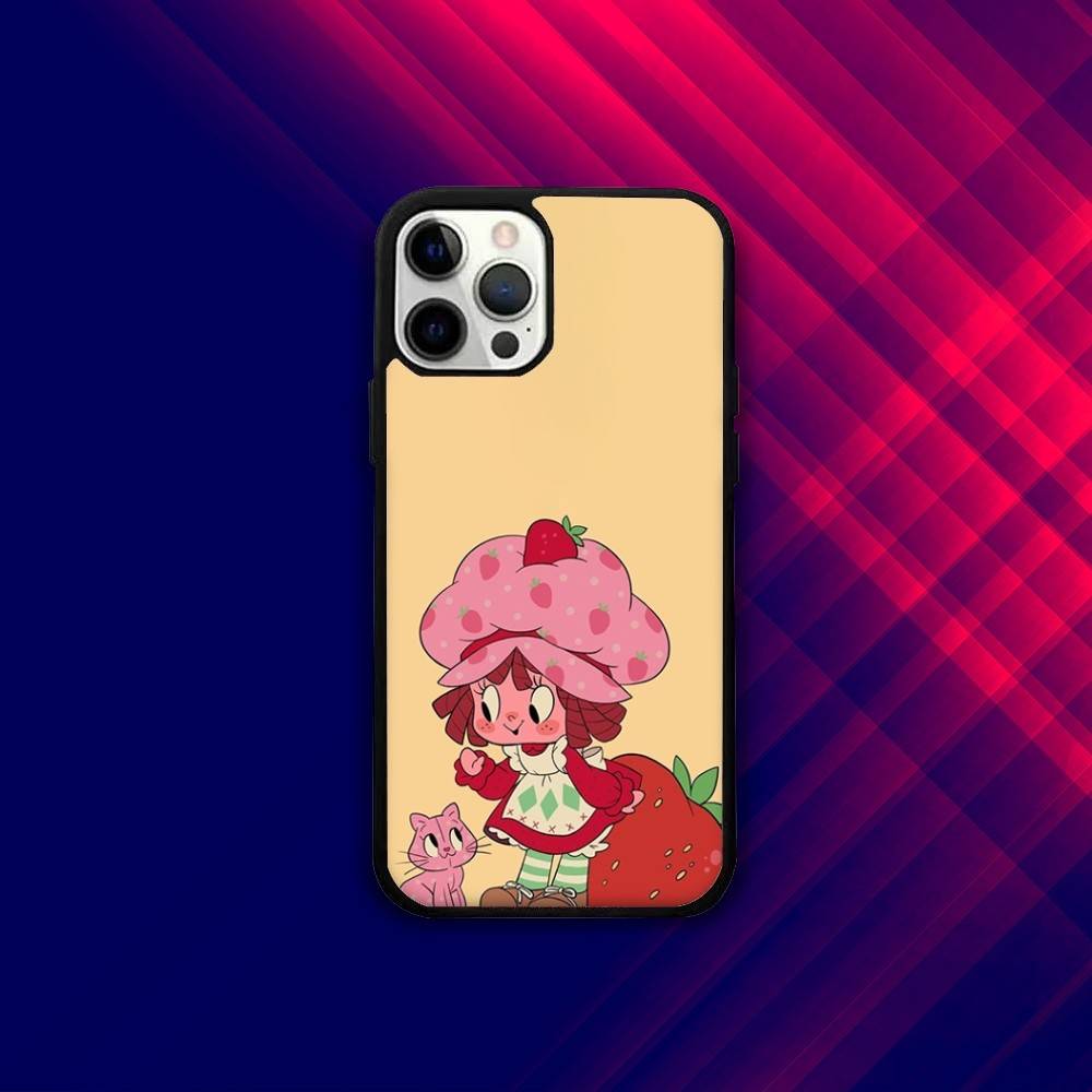 S-Strawberry Cute Shortcak Phone Case For iPhone 16e,16,15,14,13,12,11,Plus,Pro,Max,Mini Magsafe Magnetic Wireless Charging