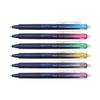 Pilot KeseLame Erasable Glitter Gel Pen Set, 6 Colors (LKKB-138F-6C) - Vibrant Glitter Ink for Beautiful Notes and Planners (Gold, Silver, Pink,