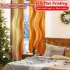Set Of 2 Flat Printing Curtains Without Rod Autumn Waves Design New Yearfestival Popular Drapes Versatile Fabric Curtain Polyester