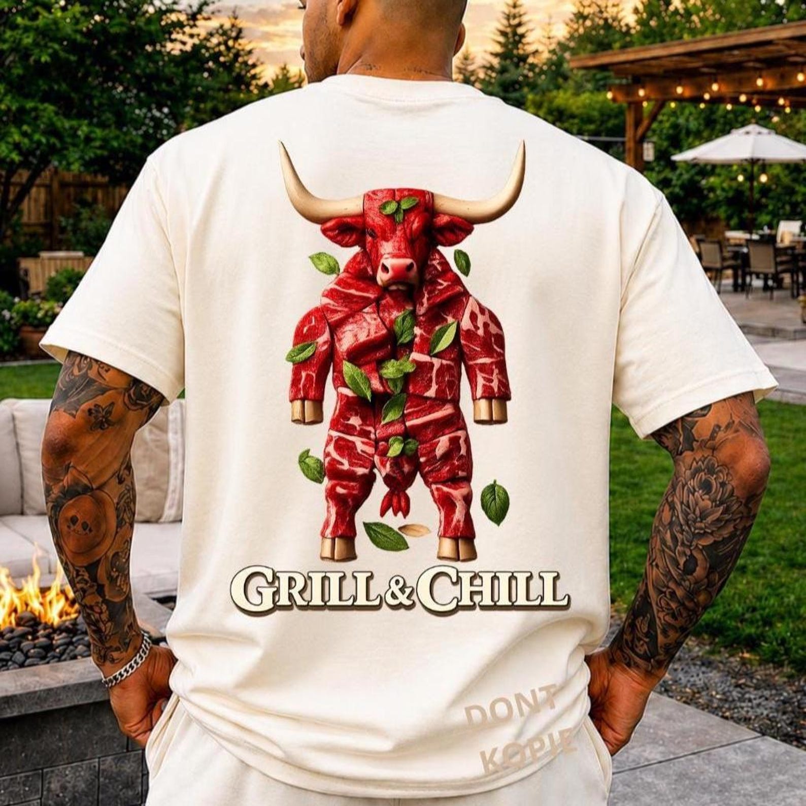 Grill & Chill Shirt, Funny BBQ Steak Shirts, Meat Lover Western Graphic Tee, Dad BBQ Party Shirt, Bbq Shirts, Grill Shirt, Trendy Shirt 2026 S