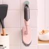 Long-Handle Floor Scrubbing Brush with Hard Bristles for Bathroom, Toilet, Tile, and Crevice Cleaning