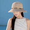 Wide Brim Straw Weave Sun Hat Bohemian Fisherman Hat Sweet Sunscreen Bucket Hat  Beach