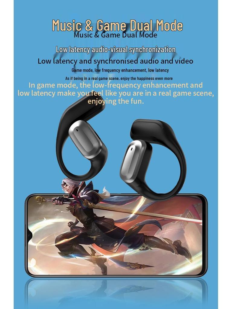 Bluetooth In-Ear Headset with LCD Color Screen and AI Translation