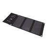 21W Foldable Solar Panel Charger Black Portable Solar Phone Charging Panels with Dual USB Port for Outdoor Hiking