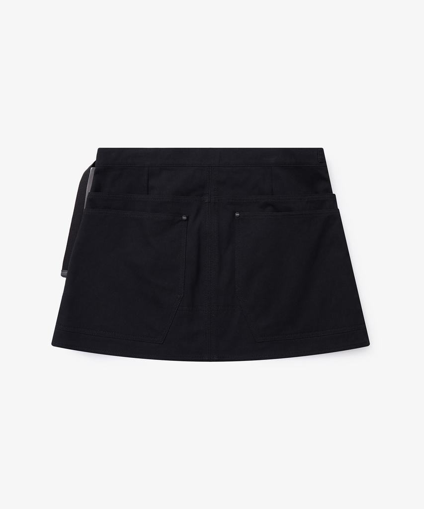Holluba Trail Split Short Skirt Black