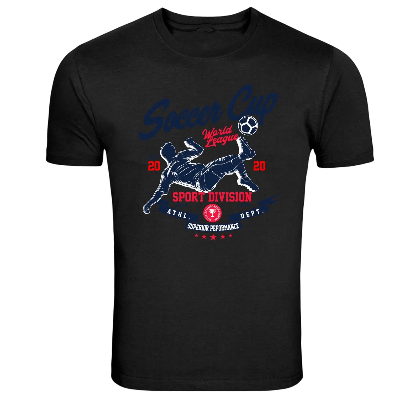 Soccer Cup World League Football Player Graphic T-Shirt L