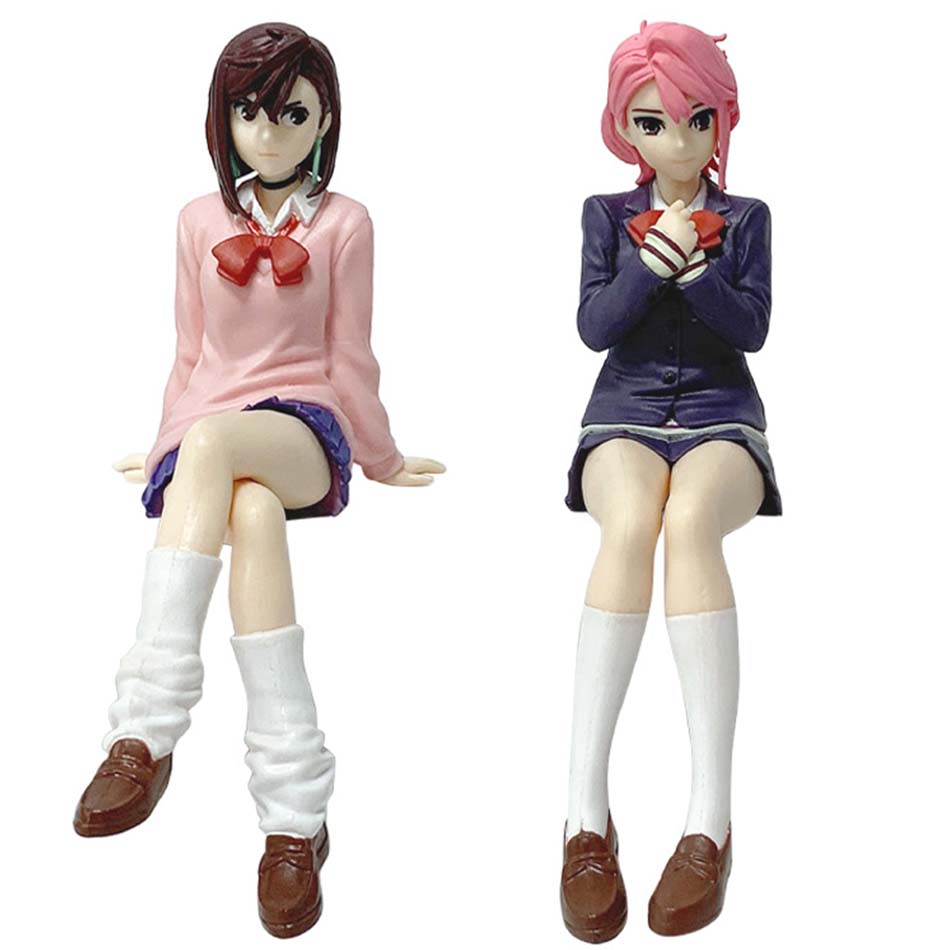 New Anime Dandadan Ayase Momo Shiratori Aira Sitting posture S.H.Figuarts Transformed Assembly PVC Model Toy Action Figures Gif