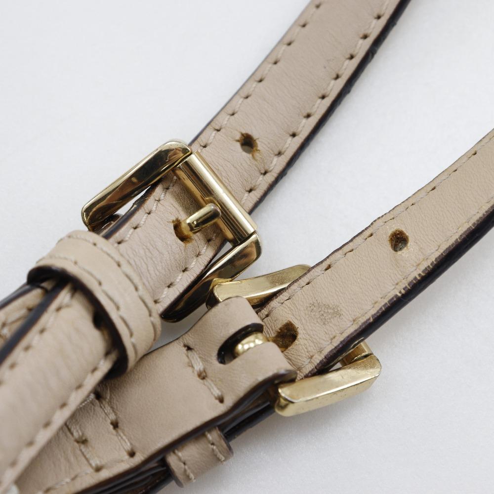 Michael Kors MK Signature Tragetasche offwhite PVC Damen Gebraucht