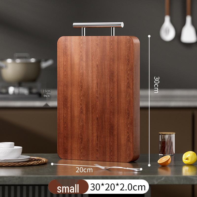 Mildew-Proof Wenge Wood Double-Sided Cutting Board - Food-Grade Solid Wood Chopping Board for Kitchen