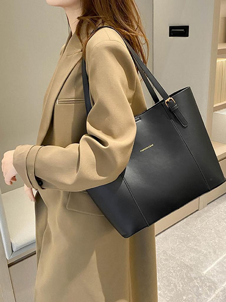 Retro simple and atmospheric commuting bag for women 2026 new stylish large capacity shoulder tote bag