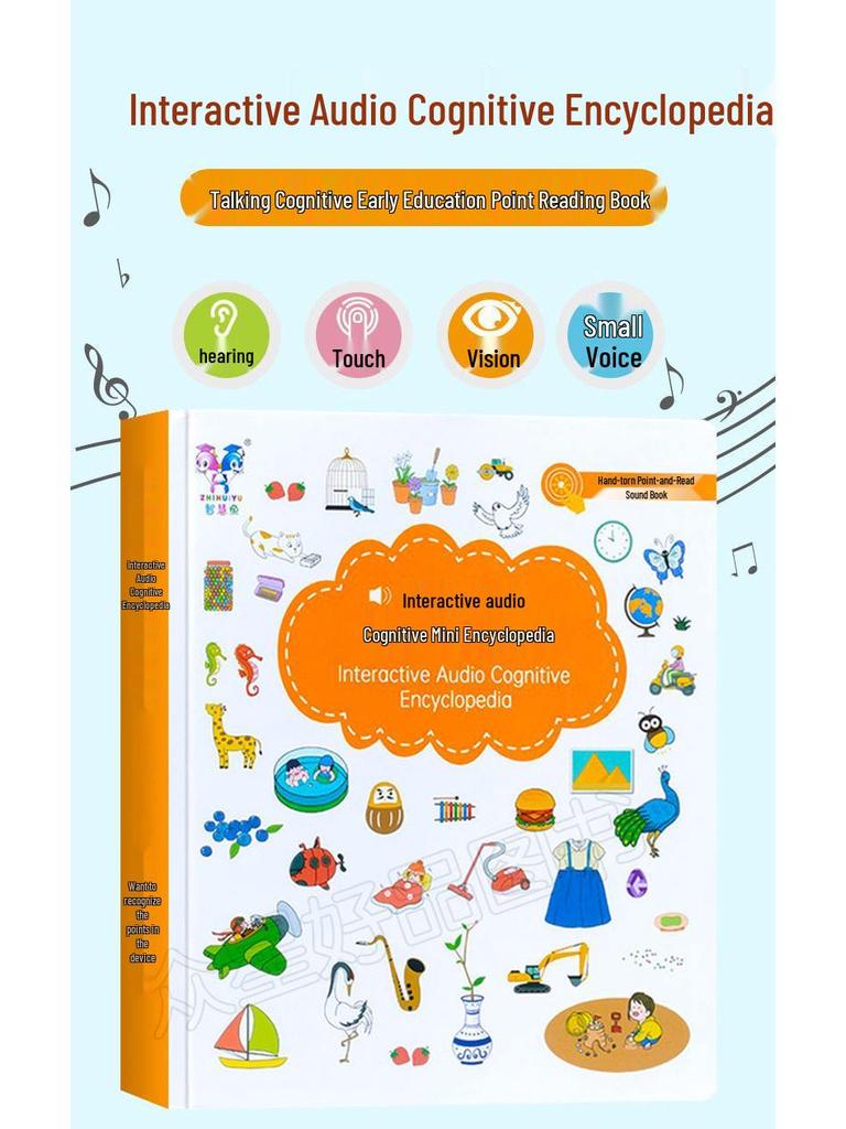 Bilingual Audio Encyclopedia: Interactive Rechargeable Sound Book for Early Childhood Education