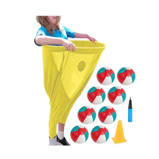 Hra na dvorek Granny Pants Set Obří venkovní hry s míči a kužely Zábavné trávníkové hry pro rodinná setkání, večírky, pikniky