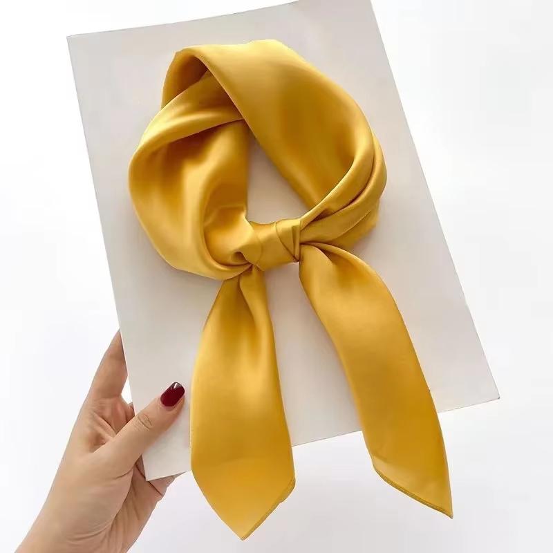 70Scarf  Silk Bandana Women Square Scarves Wrap Kerchief Mulberry Spring Fashion Luxury High Quality Headband Hijab Shawls