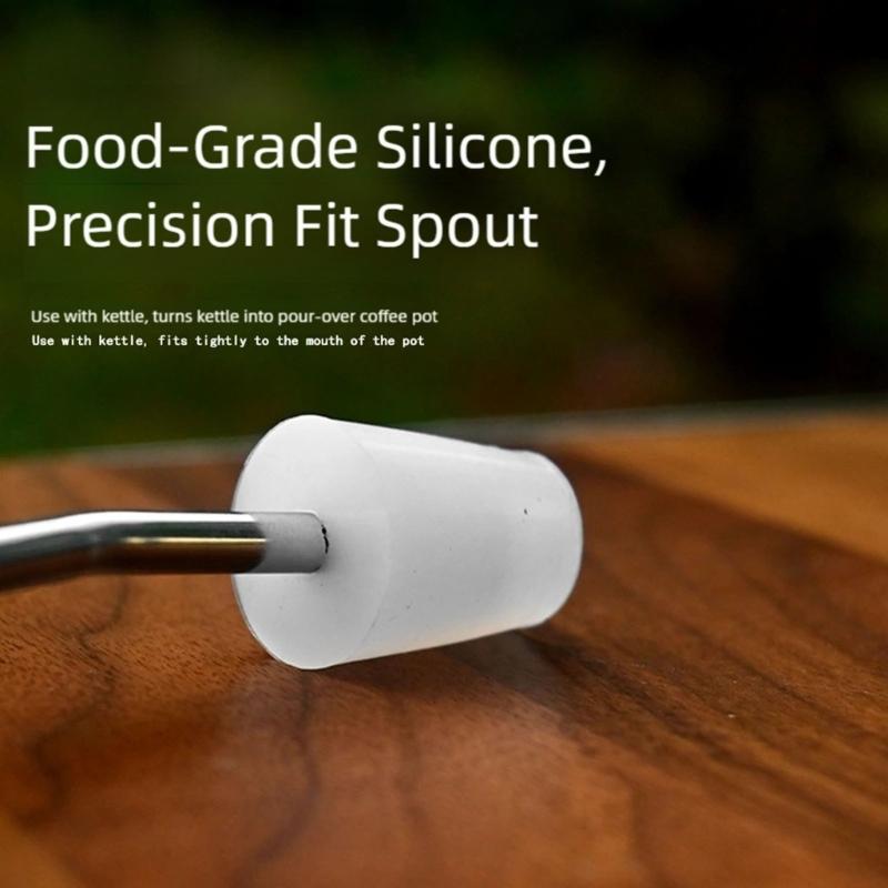 Silicones Spouts with Long Stainless Steel Hose for Easy Deep Water Extraction and Accurate Pouring In Camping Gear