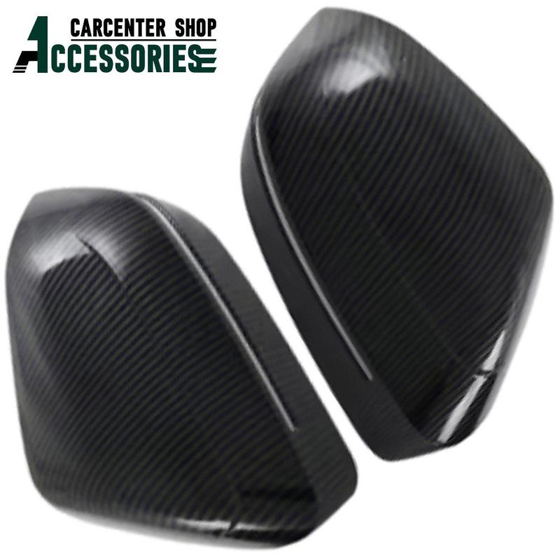 ABS Carbon Fiber Black Side Wing Rearview Mirror Cover Trim for BMW 5 Series G60 2024