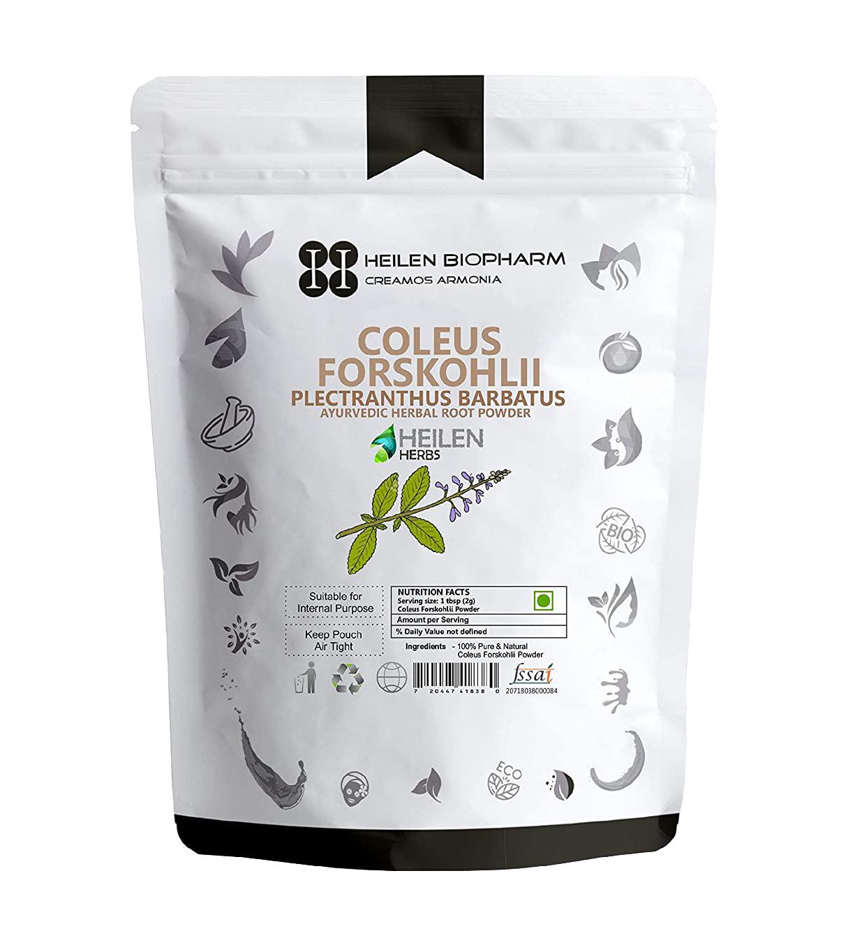 

Корінь Колеуса Форсколії (200 г), Coleus Forskohlii Root Powder, Heilen Biopharm