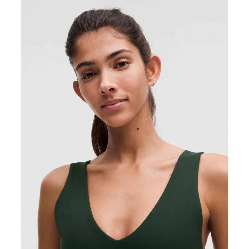 Lululemon Align  V Neck BrA  Light Support  A B Cup rAinforest Green