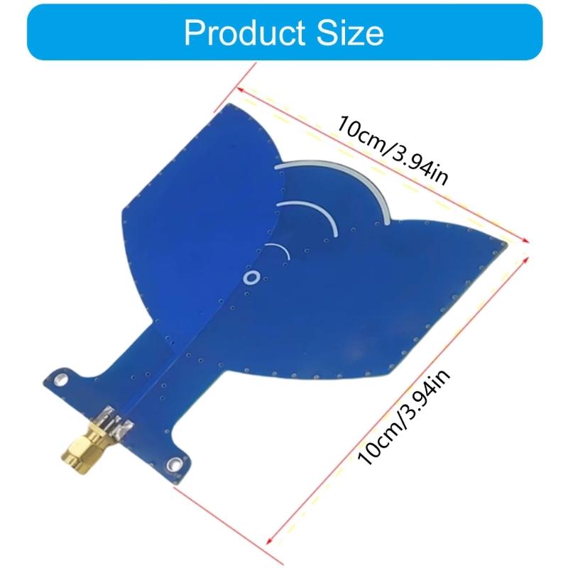 Black UWB Antennas 1.1GHz-9GHz Ultra Wideband Antennas High Gains Radio Transmit Receive Antennas