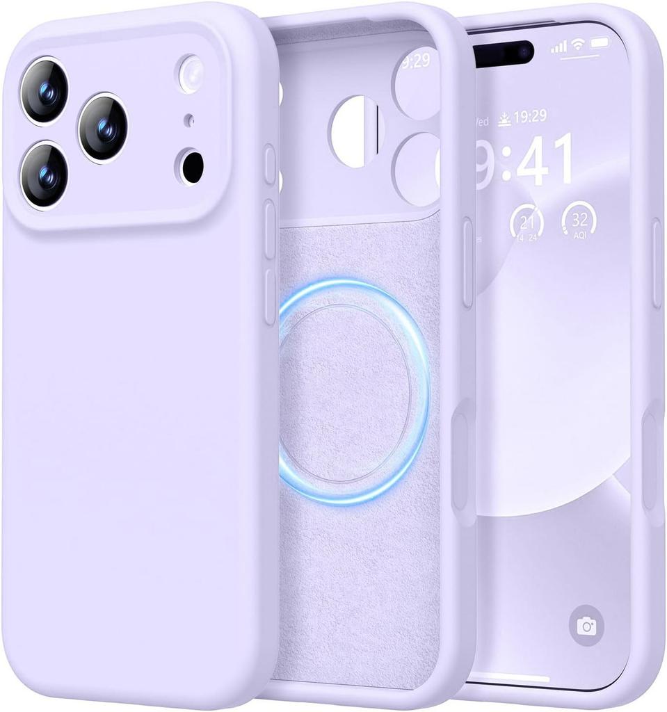 Compatible with the New iPhone 17 Pro Max Magnetic Liquid Silicone Phone Case, Apple 16 Full-coverage Shockproof Protective Case