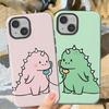 Couple Little Dinosaurs Phone Case for Xiaomi Redmi Note 14 4G 14 Pro Plus 5G Soft Cover Capa