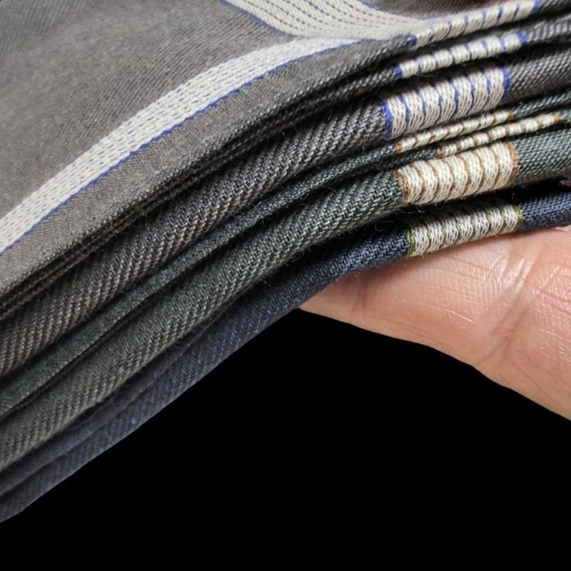 3 SZTUKI Męskie Chusteczki z Winylowymi Wzorami Miękka Bawełniana Chusteczka do Codziennego Użytku i na Event 43x43cm