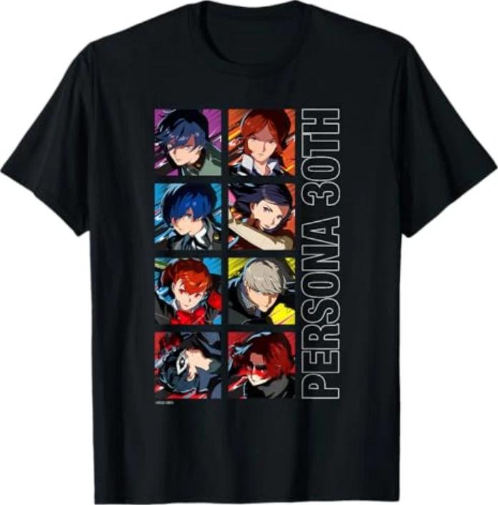 Atlus Persona 30th Protagonist Series Legacy Stack Tshirt S