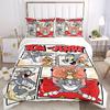 3pcs Tom & Jerry Bedding Set - Includes 1 Quilt Cover and 2 Pillowcases, Comfortable Bedding with Stylish Design for Bedroom, Machine Washab