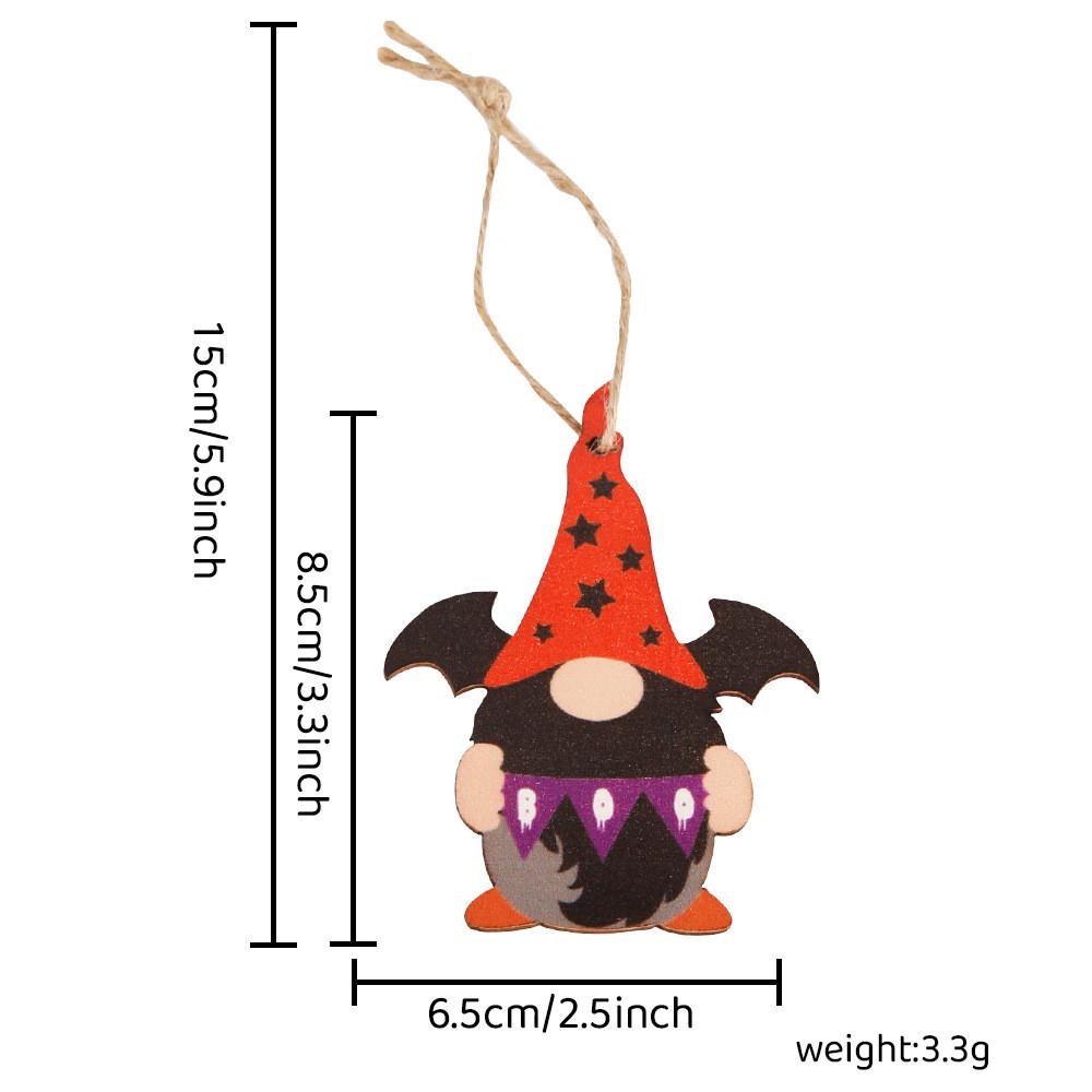 Wooden Halloween Unique Ghost Pumpkin Hanging Ornaments Perfect For Spooky Decor Party