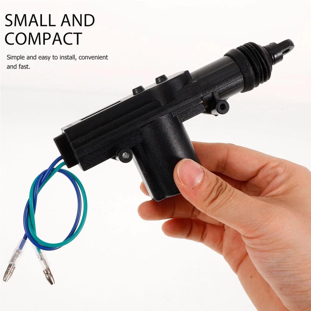12V Automobile Central Door Lock Motor Kit Heavy Duty Car Electric Door Lock Actuator 2 Wire Locking System Single Gun Type Kit