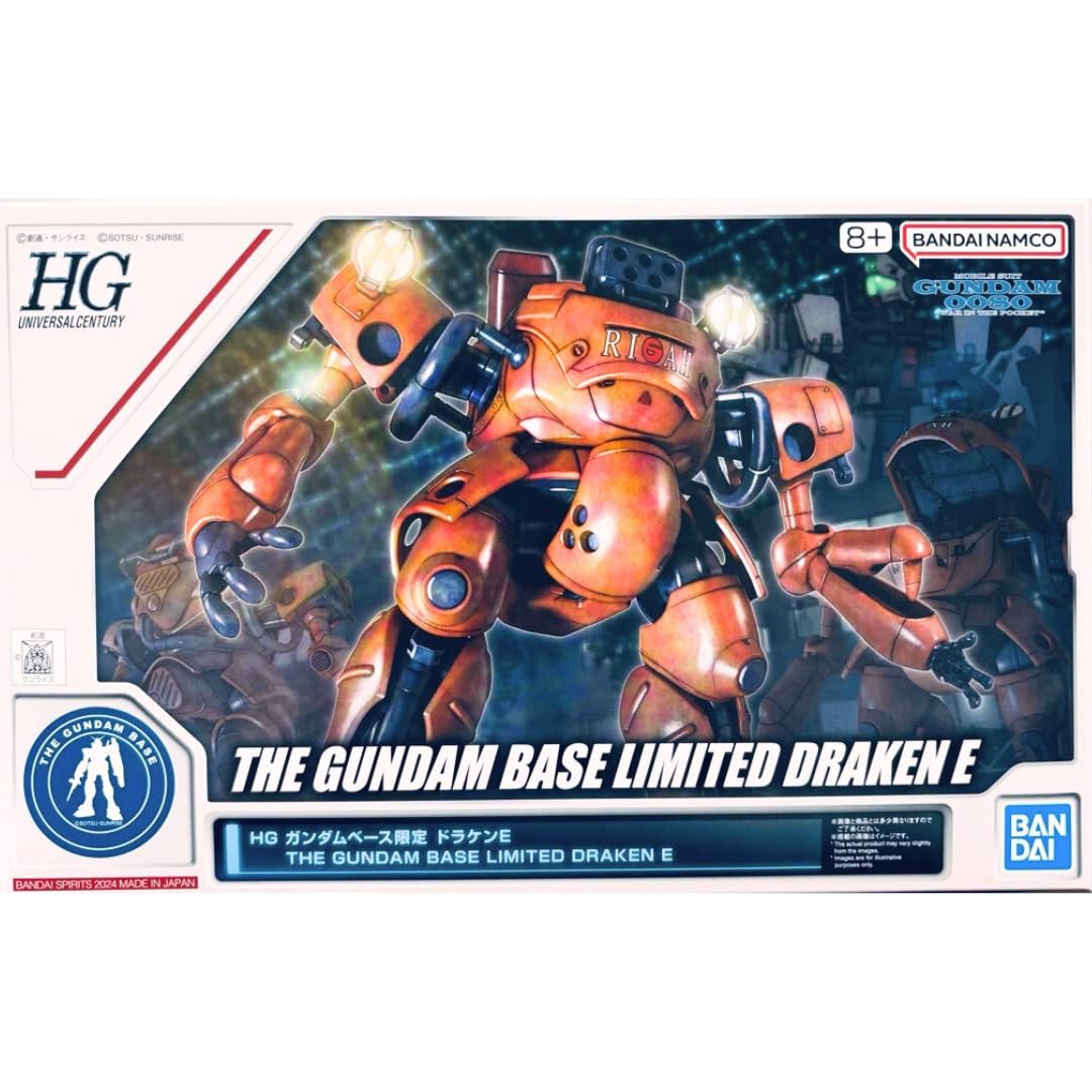 

HG Gundam Base Exclusive Draken E Mobile Suit Gundam 0080 BANDAI SPIRITS Plastic Model Kit, Multicolor, Ages 8+