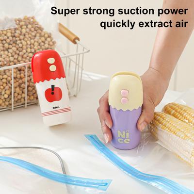 Taşınabilir Mini Vakum Mühürleyici 3'ü 1 Arada USB Şarj Edilebilir Poşet Mühürleyici Isı Mühürleyici Kesici Küçük Açıklık Tasarımı Mutfak Atıştırmalık Mühürleyici