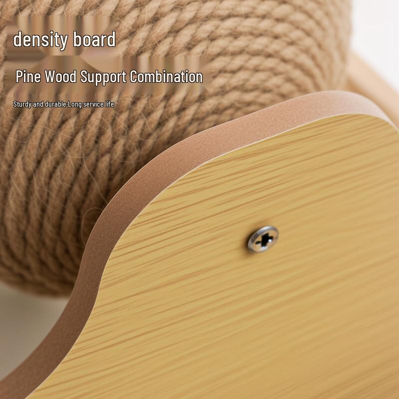 Dejia Wangfu Solid Wood Sisal Cat Scratcher Toy