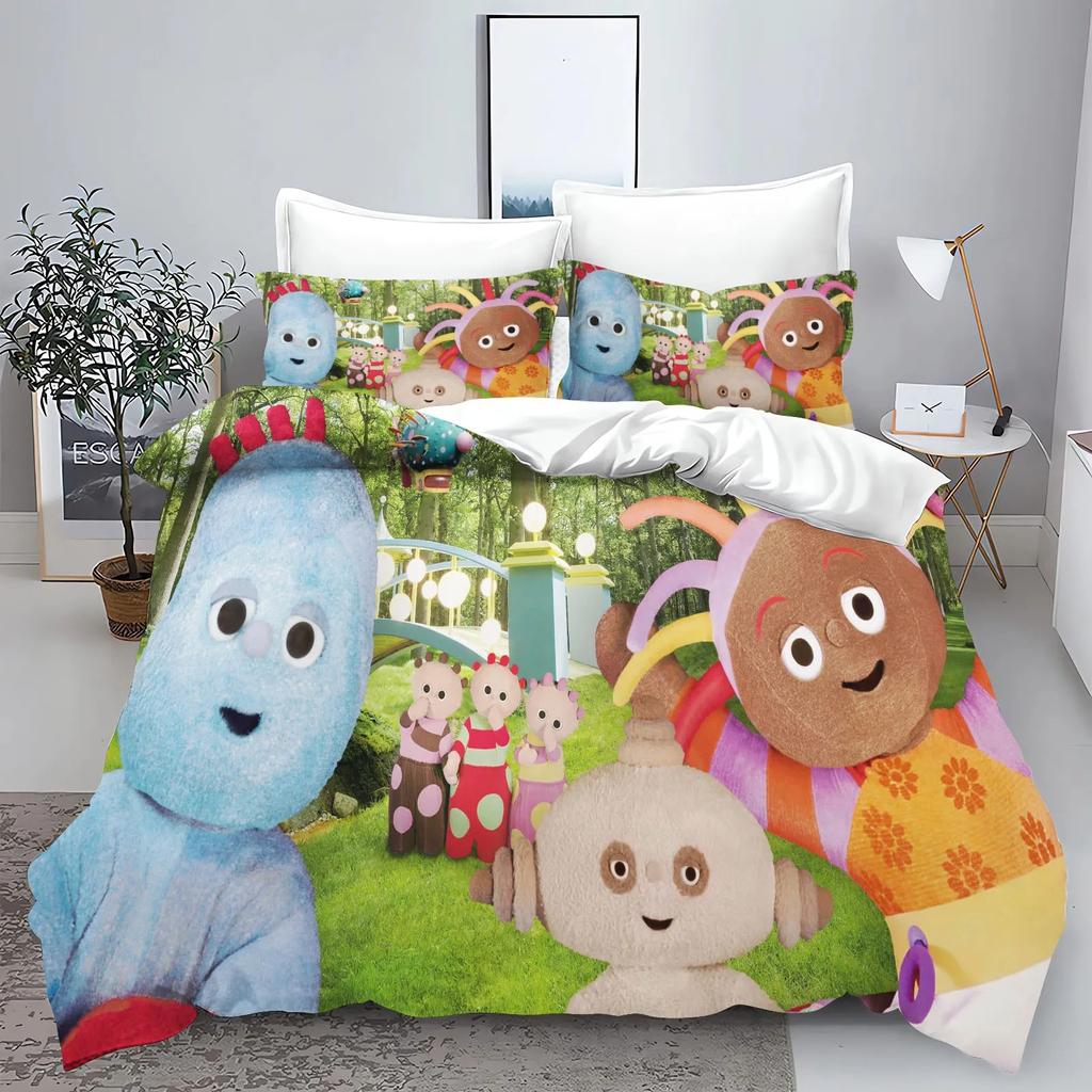 Garten Baby Bedrucktes Bettwäscheset Bettbezug Queen Baumwolle Niedlich Bedruckt Cartoon Steppdeckenbezug 100% Polyester Anime