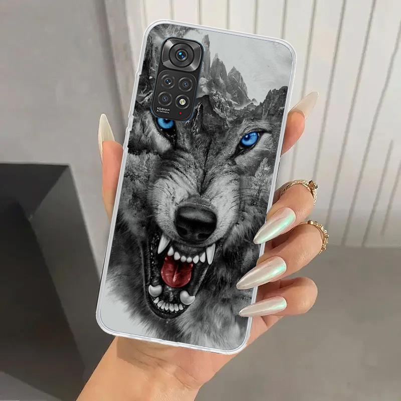 Angry Animal Wolf Fierce Phone Case for Xiaomi Redmi Note 15 14 14S 13 12S 12 Pro 11S 11 Plus 11T 11E 10S Soft Funda Print Shell