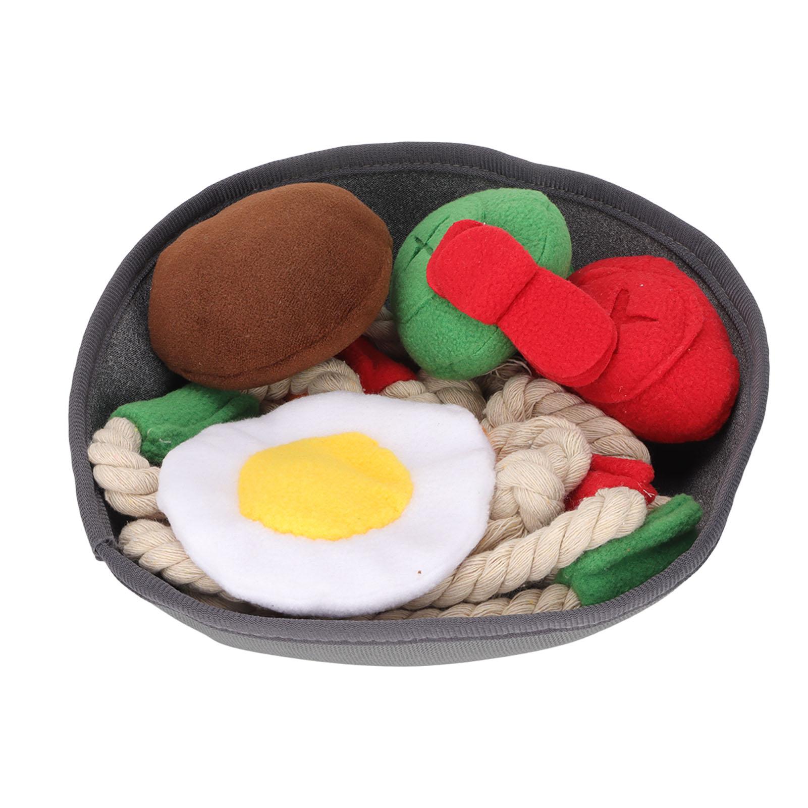 Squeaky Plush Dog Toys Bite Resistant Stuffed Dog Squeaky Toys for Teeth Cleaning Boredom Relief