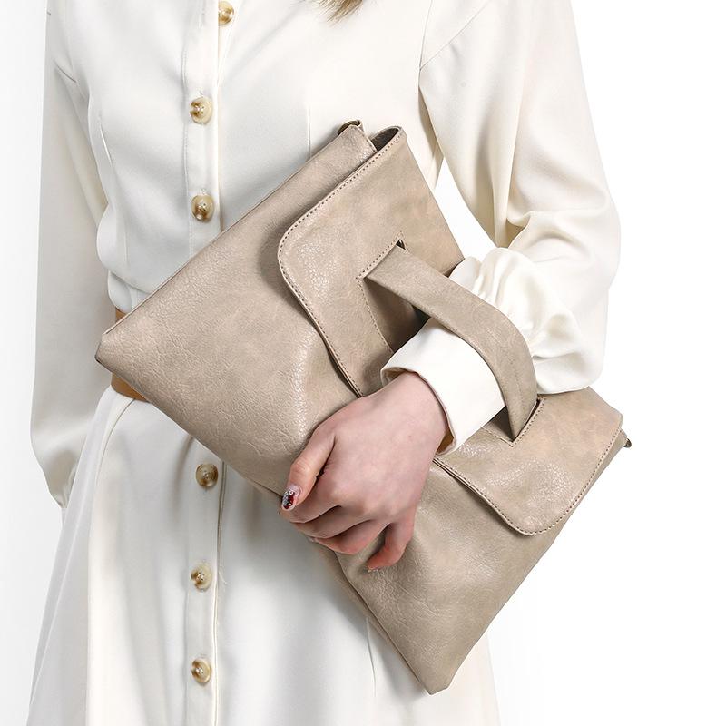 

Модная женская сумка-клатч-конверт, высококачественные сумки через плечо для женщин, трендовая сумка-мессенджер, большие женские клатчи 36x2x26cm хаки