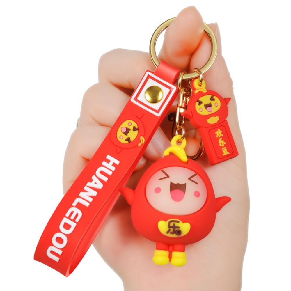 Kreslená klíčenka drak k čínskému Novému roku Přívěsek s čínským drakem Nová klíčenka s drakem Peněženka