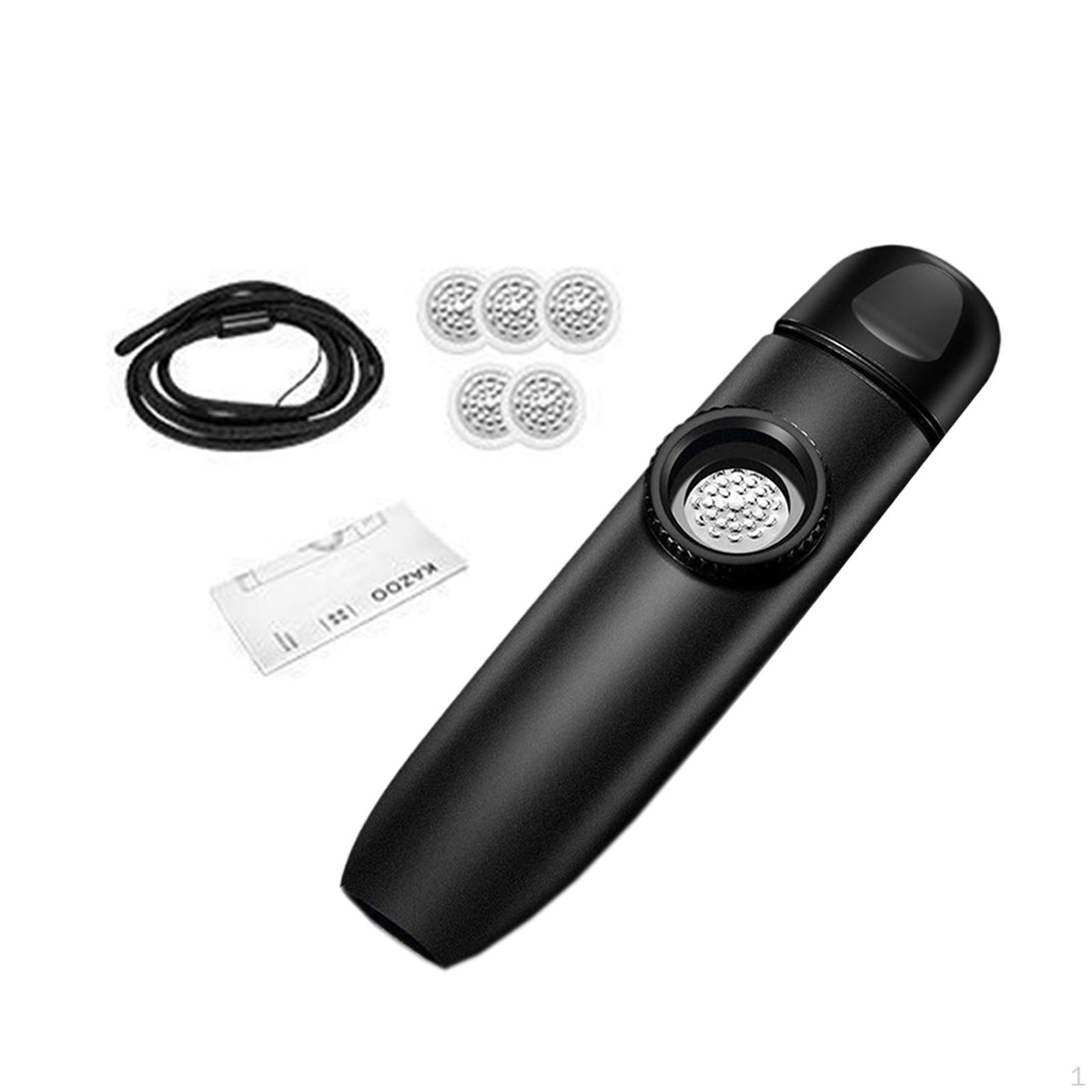 

Kazoo Professional Easy to Play Harmonica for Beginner Kids with 5 Membranes чёрный