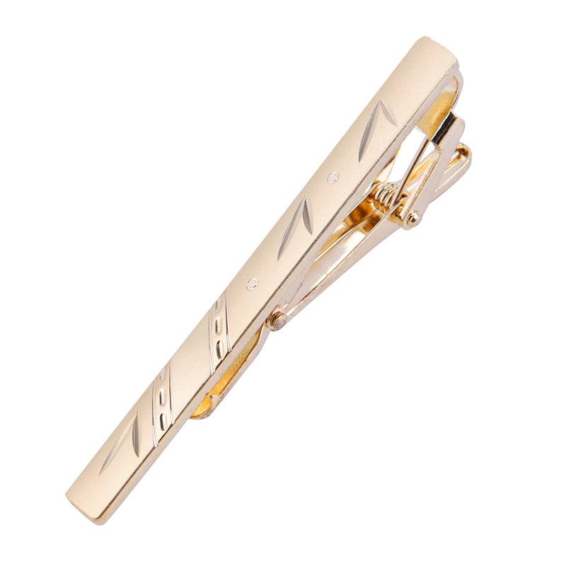 Gift Box Men'S Gold Tie Clip Business Dress Simple Men'S And Women'S Pins Korean Version Security Tie Clip