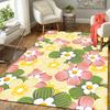 1Pc Floral Rug, Office Carpet Indoor Outdoor Doormat, Non-Slip Soft, Living Room, Christmas Halloween Gift. M92819