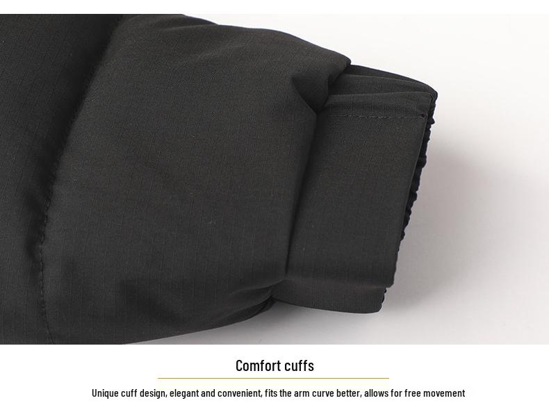 Men's 2025 Winter Stand-up Collar Warm Cotton Jacket - Fashionable Business Bread Jacket for Middle-aged Dads