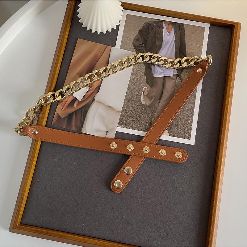 Elegant Metal Waist Chain For Women Stylish Ins Trendy Decor For Coats And Dresses