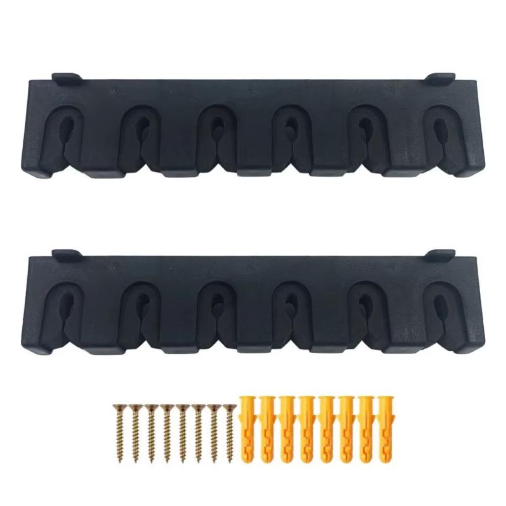 1Set Wall-mounted Fishing Rod Storage Rack 6 Holes Fishing Rod Stand Bracket  Fishing Accessory