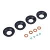 As Shown Fuel Injector Seal Set 12 Piece Fuel Injector Seal Set Fuel Injector Injector Leak Connector OE Check Recommended