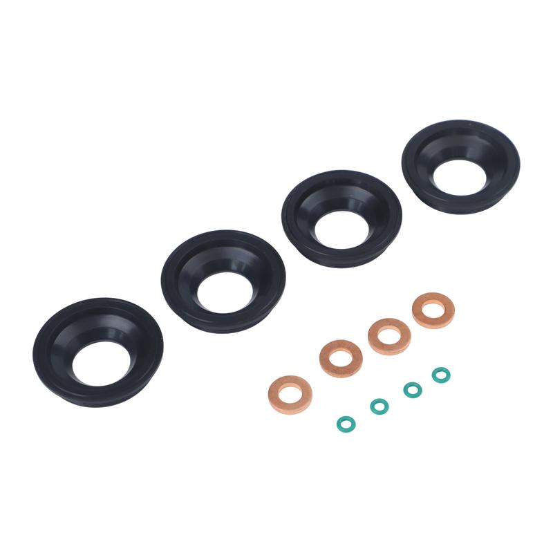 As Shown Fuel Injector Seal Set 12 Piece Fuel Injector Seal Set Fuel Injector Injector Leak Connector OE Check Recommended