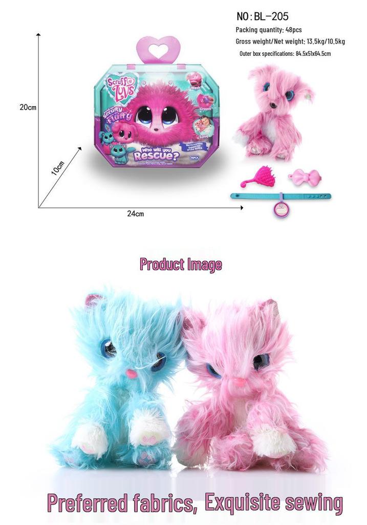 Scruff-a-Luvs Surprise Cat & Bathing Dog Plush Toy