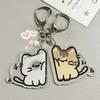 1Pair Cute Cat Keychain Pendant, Matching Couple Backpack Keychain